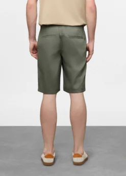 Bermuda chino in popeline misto cotone uomo