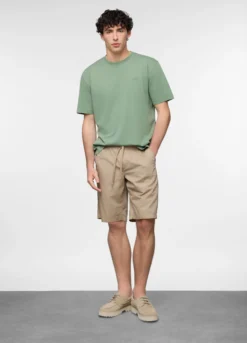 Bermuda chino in popeline misto cotone uomo