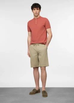 Bermuda chino in twill di cotone uomo