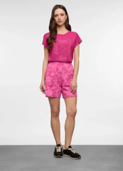 Bermuda fit regular in french terry di puro cotone donna