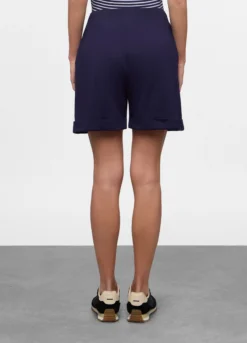 Bermuda fit regular in jersey di puro cotone donna