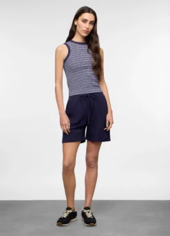 Bermuda fit regular in jersey di puro cotone donna