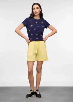 Bermuda fit regular in jersey di puro cotone donna