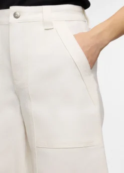 Bermuda Fit Wide con tasche Fatigue in cotone donna
