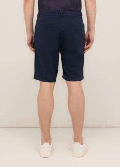 Bermuda in cotone e lino stretch uomo
