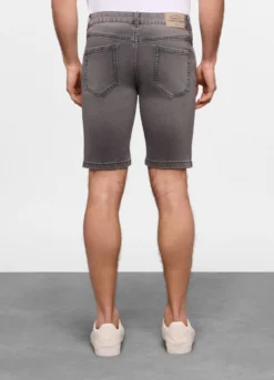 Bermuda in denim di cotone stretch uomo