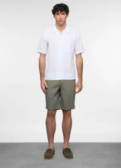 Bermuda in lino e cotone uomo