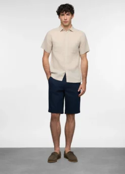 Bermuda in lino e cotone uomo