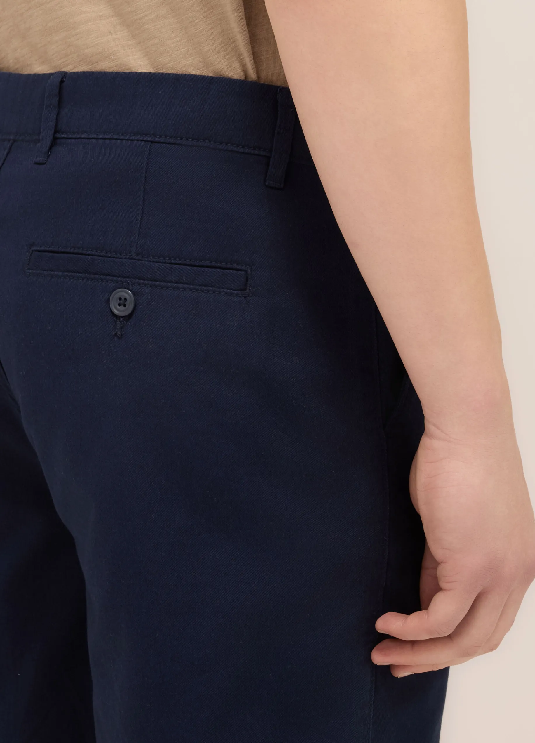 Bermuda in twill di cotone uomo
