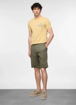 Bermuda in twill di cotone uomo