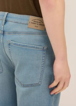 Bermuda regular fit in denim stretch uomo