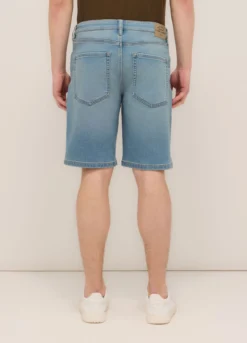Bermuda regular fit in denim stretch uomo