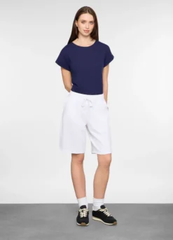 Bermuda regular fit in french terry donna