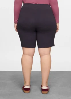 Bermuda regular fit in french terry stretch donna curvy
