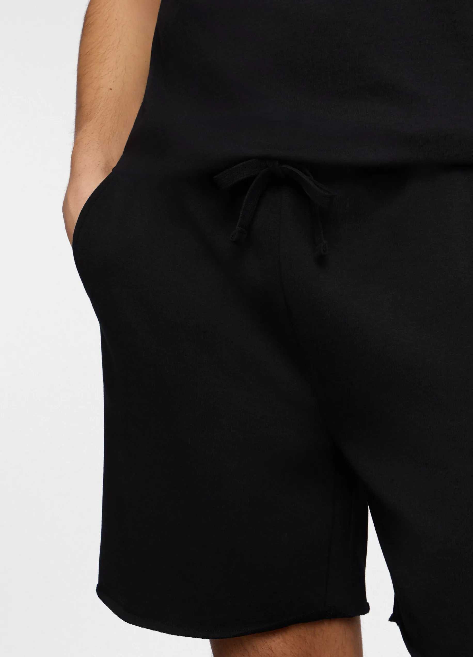 Bermuda regular fit in misto cotone uomo
