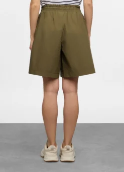 Bermuda regular fit in popeline di puro cotone donna