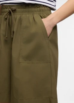 Bermuda regular fit in popeline di puro cotone donna