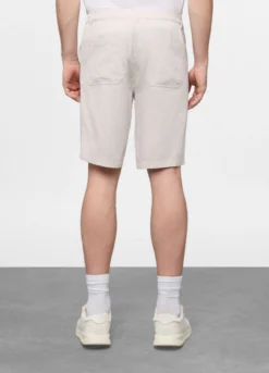 Bermuda relaxed fit in misto cotone e lino uomo