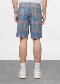 Bermuda relaxed fit in misto cotone e lino uomo