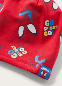 Berrettino Spidey in french terry stretch neonato