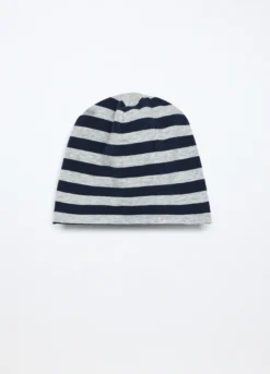 Berretto in cotone stretch a righe