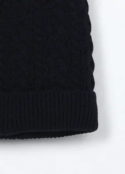 Berretto tricot con pon pom