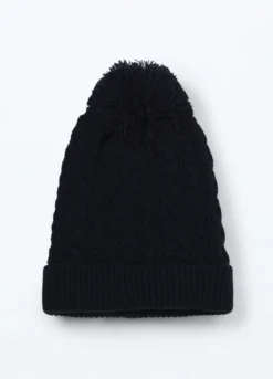 Berretto tricot con pon pom