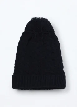 Berretto tricot con pon pom