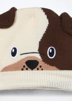 Berretto beanie con ricami neonato