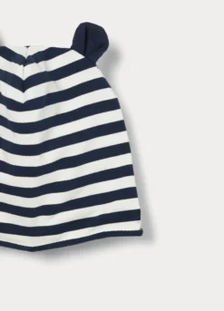 Berretto in french terry di cotone stretch neonato