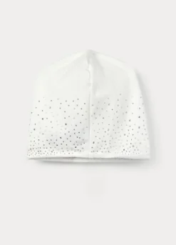 Berretto in french terry di cotone stretch