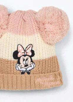 Berretto tricot a righe neonata
