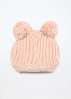 Berretto tricot con applicazioni neonata