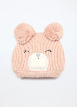Berretto tricot con applicazioni neonata