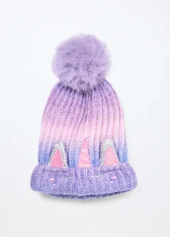 Berretto tricot con pon pom