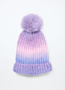 Berretto tricot con pon pom