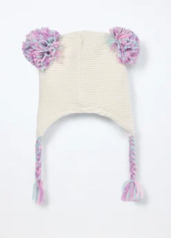 Berretto tricot con ricami neonata
