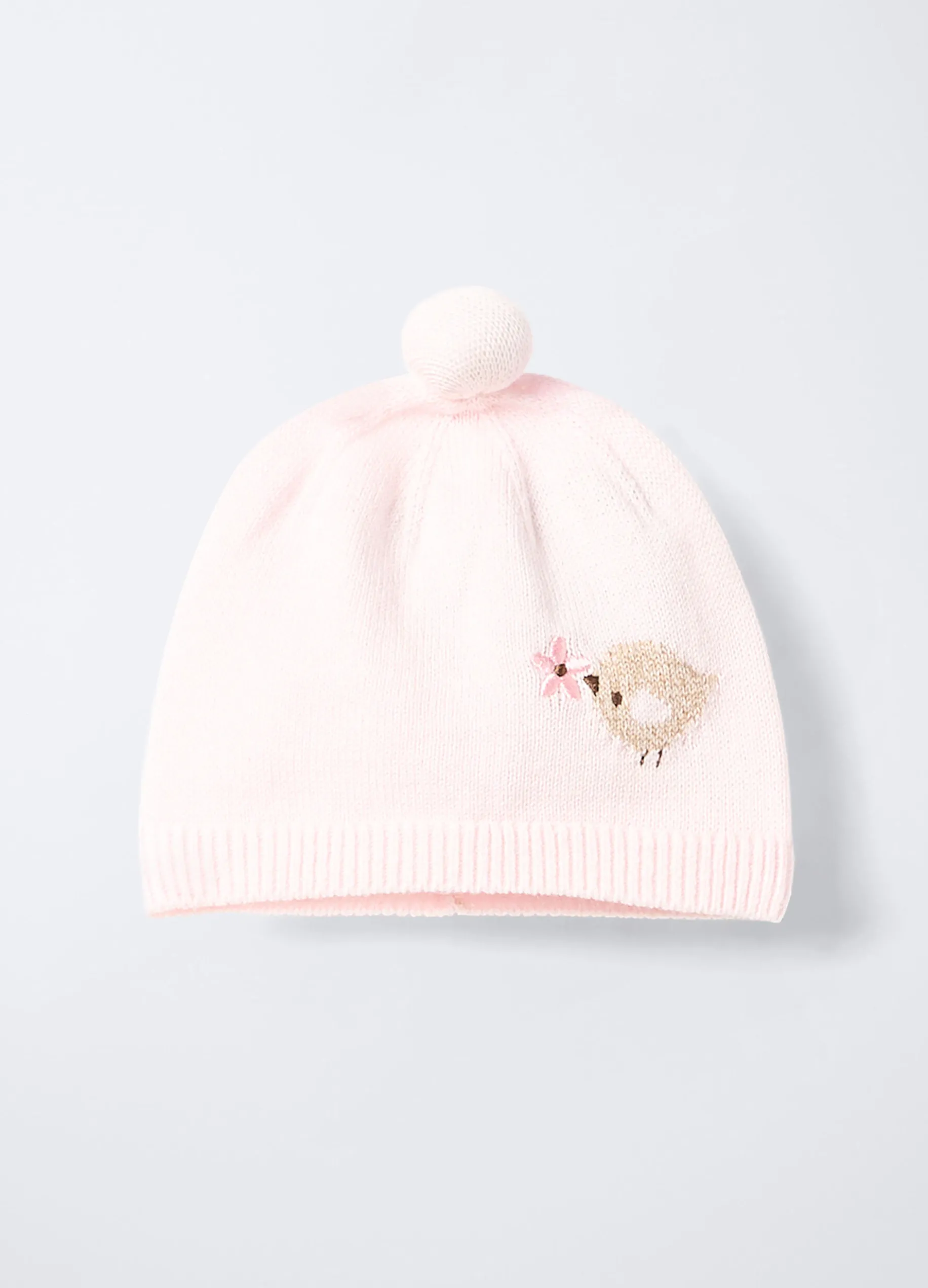 Berretto tricot in puro cotone neonata