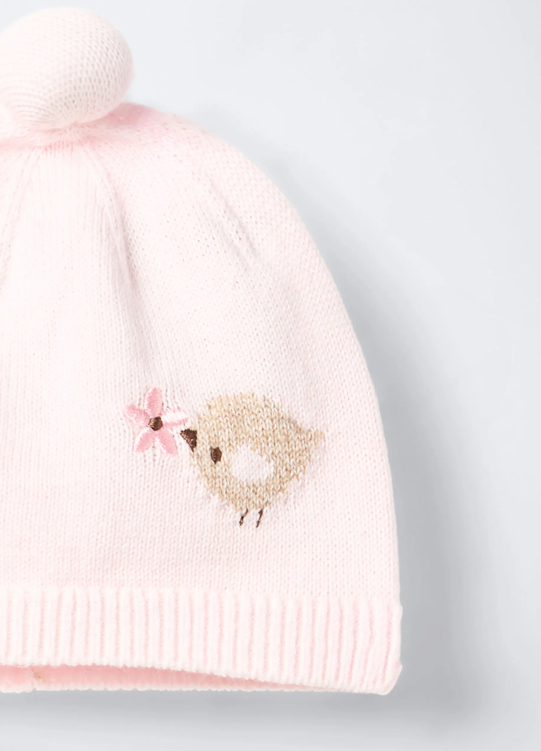 Berretto tricot in puro cotone neonata