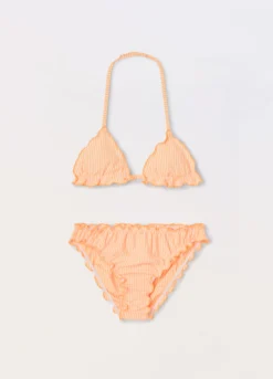 Bikini costume a righe ragazza