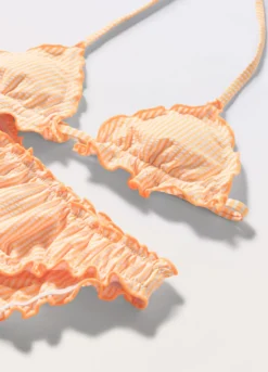 Bikini costume a righe ragazza