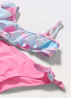 Bikini con rouches bambina