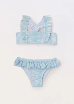 Bikini con rouches bambina