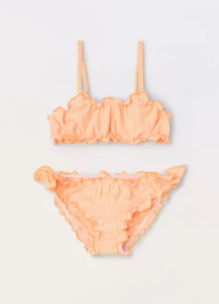 Bikini costume a righe bambina