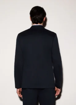 Blazer destrutturato in cotone stretch uomo