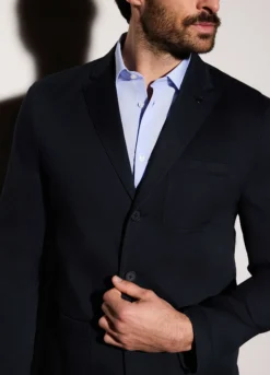 Blazer destrutturato in cotone stretch uomo