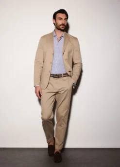Blazer destrutturato in cotone stretch uomo