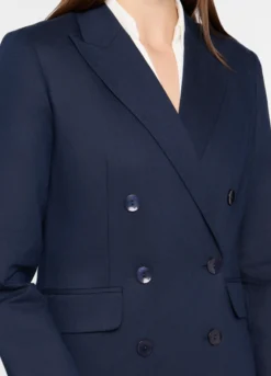 Blazer doppiopetto con collo revers donna