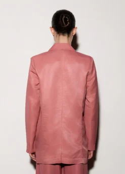 Blazer doppiopetto misto lino donna