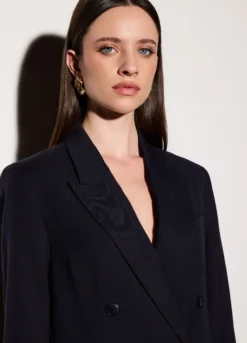 Blazer doppiopetto misto viscosa donna